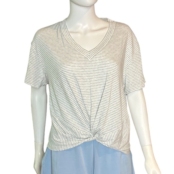 EVEREVE Striped Twist-Front Tee – Size S (Tag Removed) - Picture 1 of 3